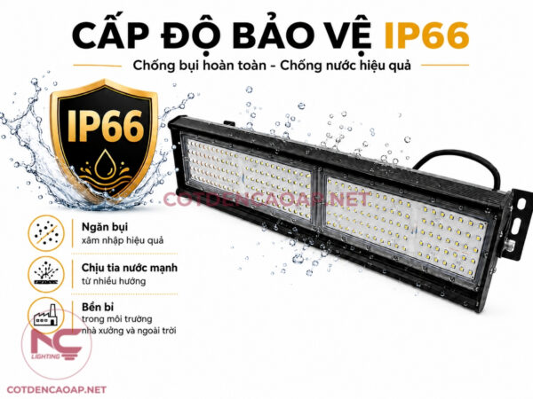 Khả năng chống nước IP66 của đèn nhà xưởng XNC-28