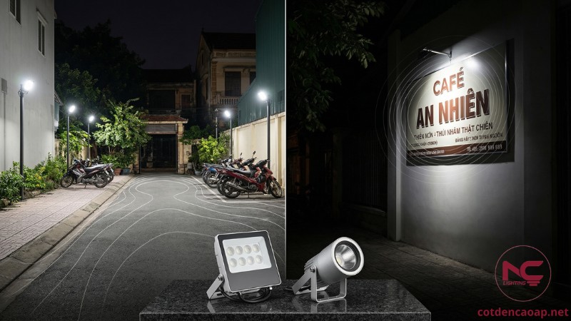 Minh hoạ chiếu đều và chiếu điểm