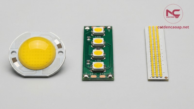 So sánh LED COB với LED SMD và LED CSP