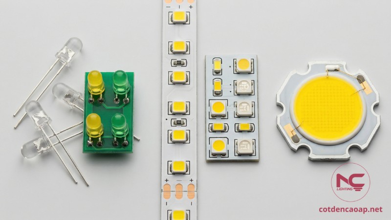 So sánh LED DIP với LED SMD và LED COB