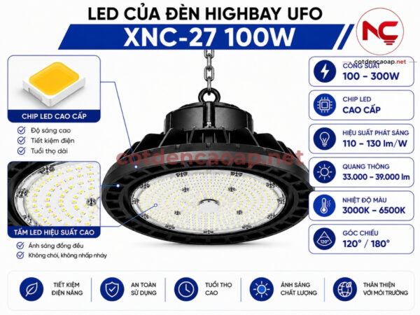 Led đèn nhà xưởng xnc 27
