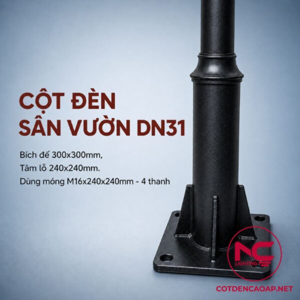 Cột đèn sân vườn DN31