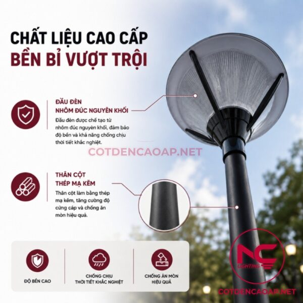 Cột đèn sân vườn DN24