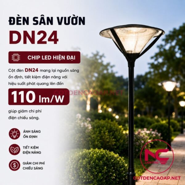 Cột đèn sân vườn DN24