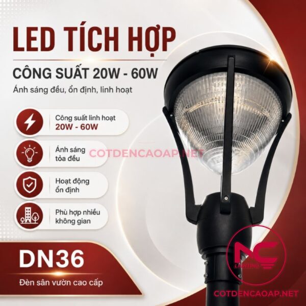 Cột đèn sân vườn DN36