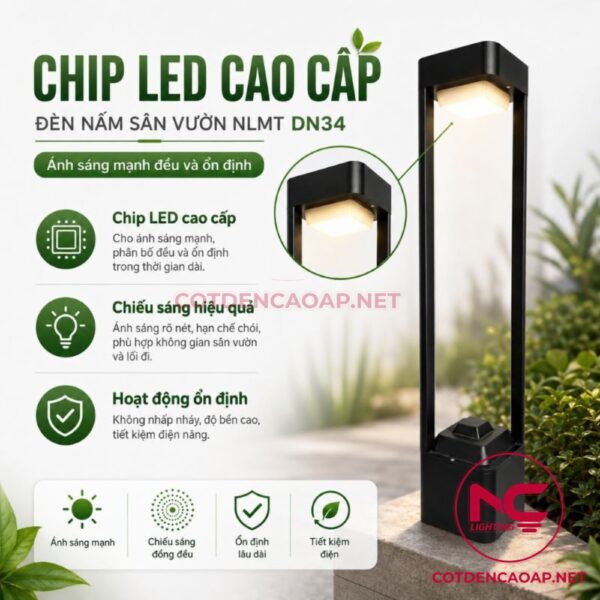 Đèn nấm sân vườn DN34