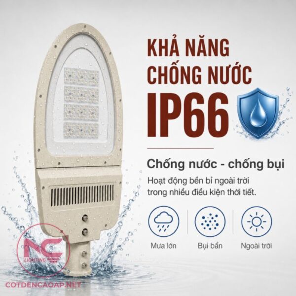 tiêu chuẩn chống nước ip66 đèn đường led lnc 35