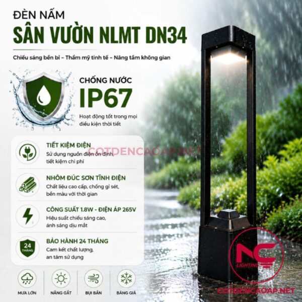 Đèn nấm sân vườn DN34