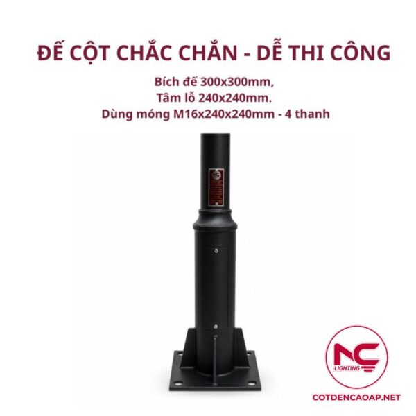 Cột đèn sân vườn DN30