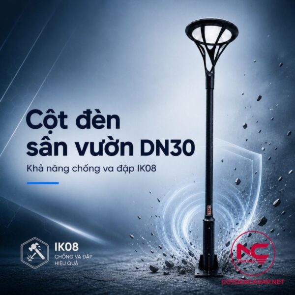Cột đèn sân vườn DN30