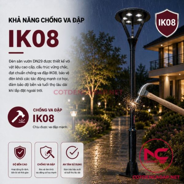 Cột đèn sân vườn DN29