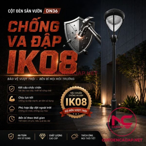 Cột đèn sân vườn DN36