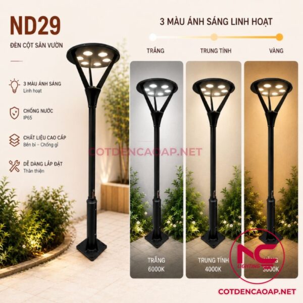 Cột đèn sân vườn DN29