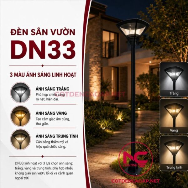 Cột đèn sân vườn DN33