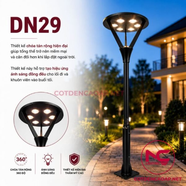 Cột đèn sân vườn DN29