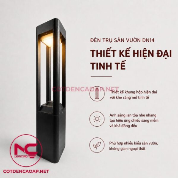 Thiết kế đèn nấm sân vườn DN14