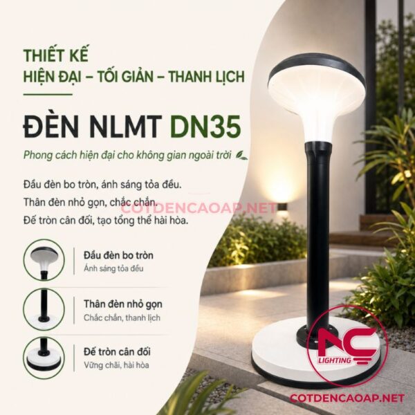 Thiết kế đèn nấm sân vườn DN35