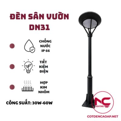 Thông tin cột đèn sân vườn DN31