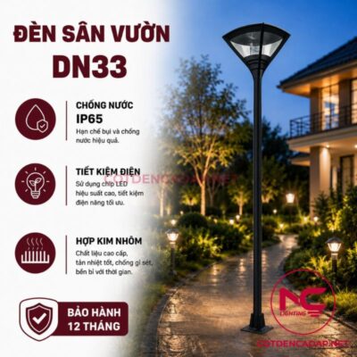 Thông tin cột đèn sân vườn DN33