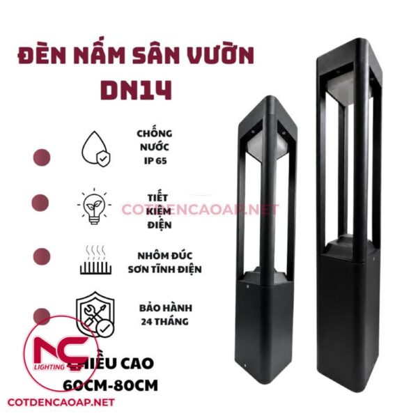 Thông tin đèn nấm sân vườn DN14