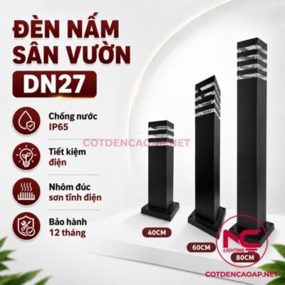 Thông tin đèn nấm sân vườn DN27
