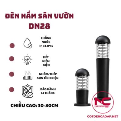 Thông tin đèn nấm sân vườn DN28