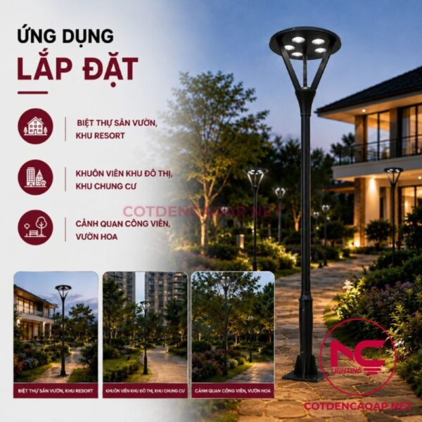 Cột đèn sân vườn DN29