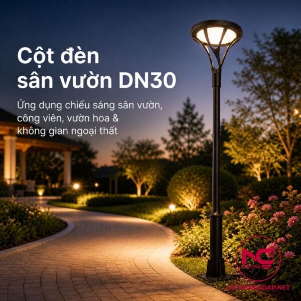 Cột đèn sân vườn DN30