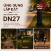 Ứng dụng đèn nấm sân vườn DN27