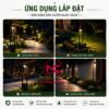 Ứng dụng đèn nấm sân vườn DN34