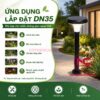 Ứng dụng đèn nấm sân vườn DN35