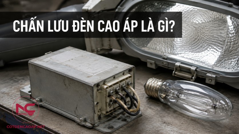 Chấn lưu đèn cao áp đặt cạnh bóng đèn cao áp trong hệ thống chiếu sáng