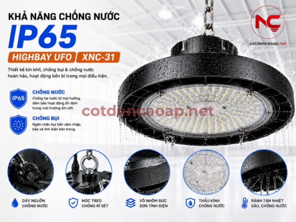 Cấp bảo vệ của đèn led nhà xưởng XNC-31