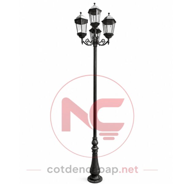 Cột đèn sân vườn 4 bóng đẹp