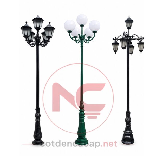 Cột đèn sân vườn 5 bóng đẹp