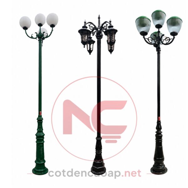 Cột đèn trang trí 4 bóng