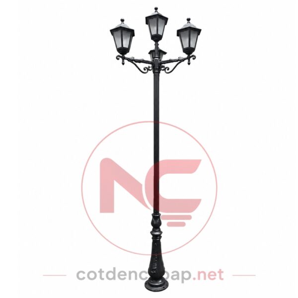 Mẫu cột đèn sân vườn 4 bóng