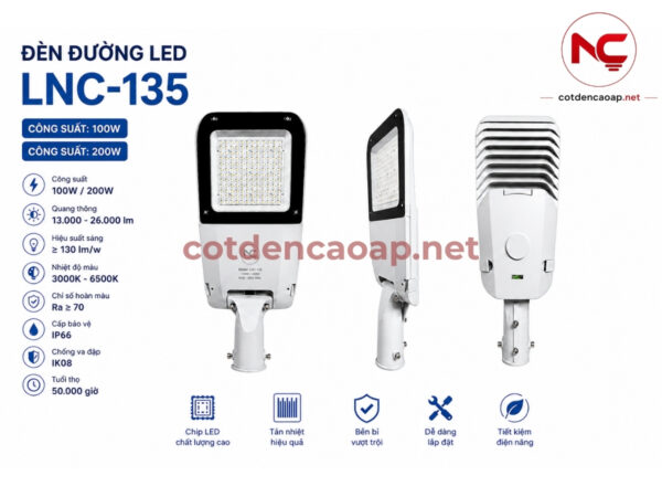 Đèn đường LED cao áp LNC-135