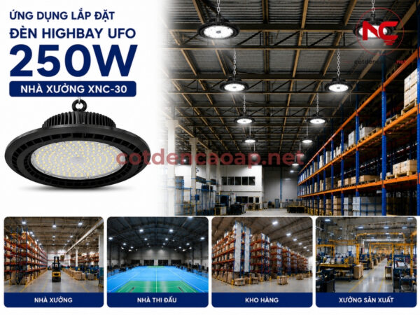 Ứng dụng của đèn led nhà xưởng xnc-30