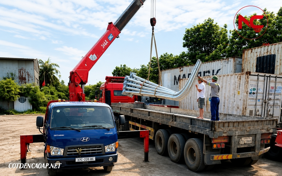 Vận chuyển bàn giao dự án bệnh viện Vàng Viên