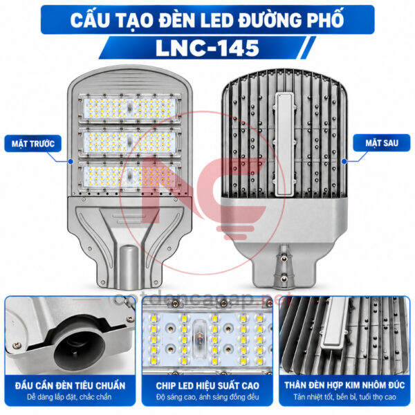 cấu tạo của đèn đường lnc 145