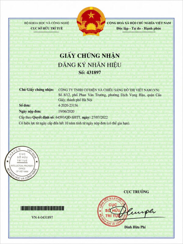 Giấy chứng nhận đăng ký nhãn hiệu
